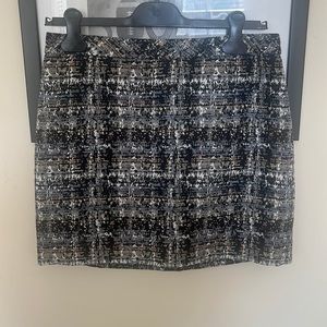 J Crew Abstract Plaid Mini Skirt - size 4